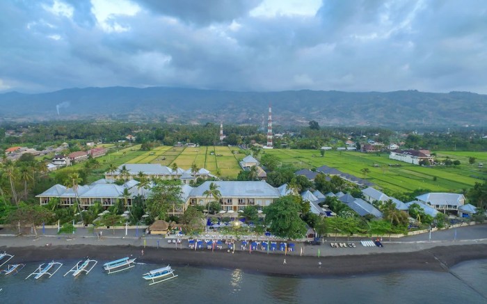 Lovina drone pantai panorama