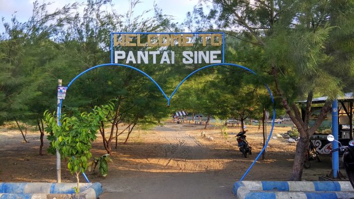 Pantai tulungagung sine timur keindahan