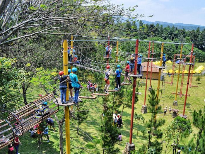 Budaya taman sentul outbound tempat wisata outbond aktivitas atraksi hebat sekelilingnya pasien bersenang senang lewat diajak banyuasin unik googlemaps